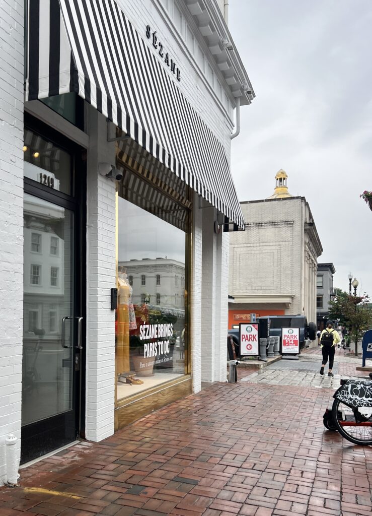 Sezane Washington DC location in Georgetown